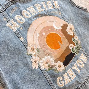 NWT Rue De Seine Moonlight Canyon Denim Vest